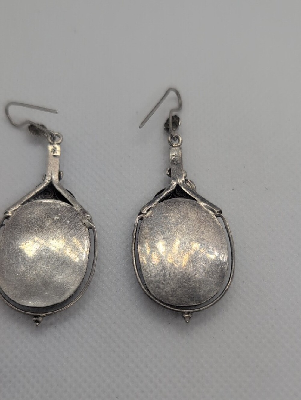 925 Green Malachite Drop Detailed Earrings - Silver - Picture 4 of 7